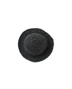 Raffia Bucket Hat | Black