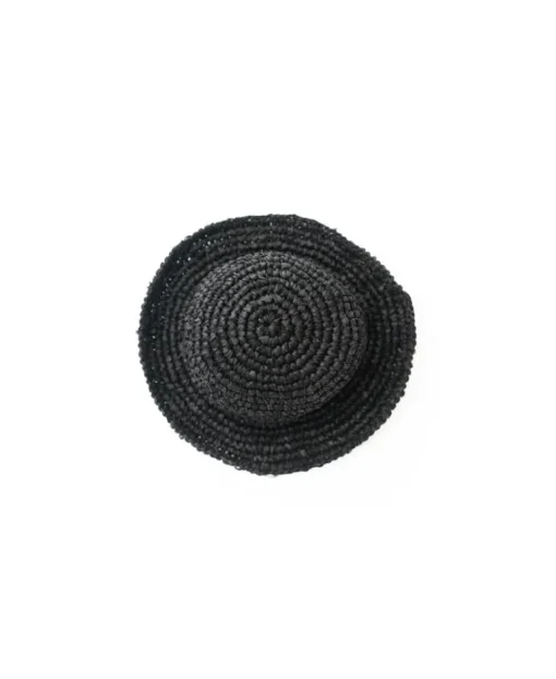Raffia Bucket Hat | Black