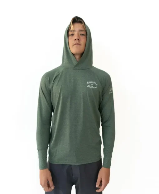 Rapper Hoodie Rash Shirt | Green Marle