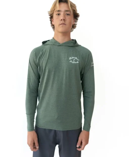 Rapper Hoodie Rash Shirt | Green Marle