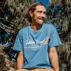 Retro Classic Tee | Azure Blue