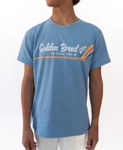 Retro Classic Tee | Azure Blue