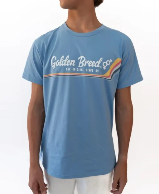 Retro Classic Tee | Azure Blue