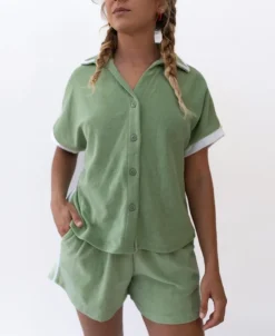 Retro Eka Shirt | Moss