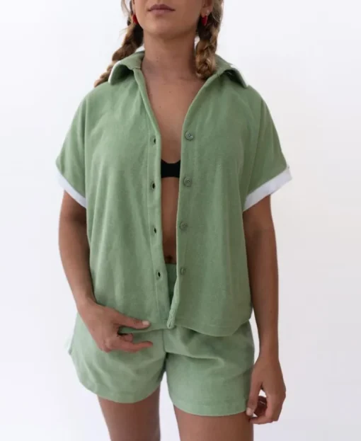 Retro Eka Shirt | Moss