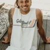 Retro Muscle Tank | Off White