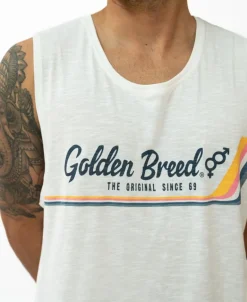 Retro Muscle Tank | Off White