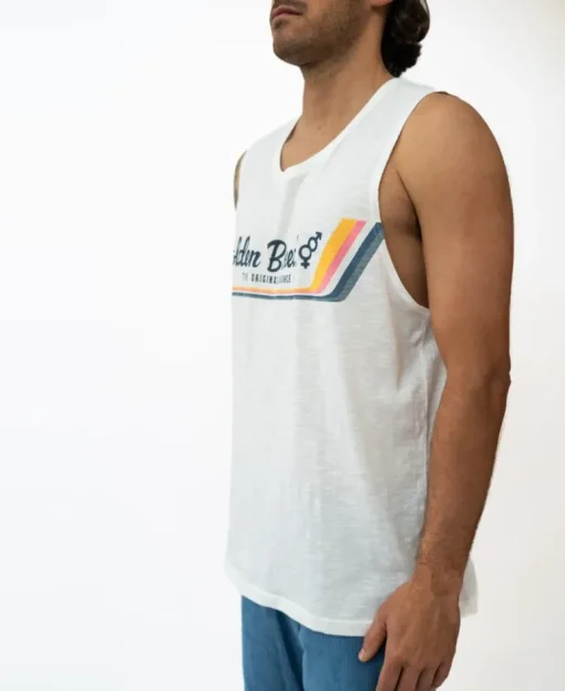 Retro Muscle Tank | Off White