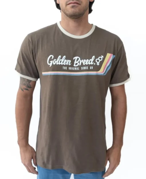 Retro Ringer Tee | Wash Brown