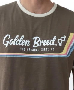 Retro Ringer Tee | Wash Brown