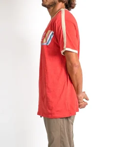 Retro Ringer Tee | Wash Red