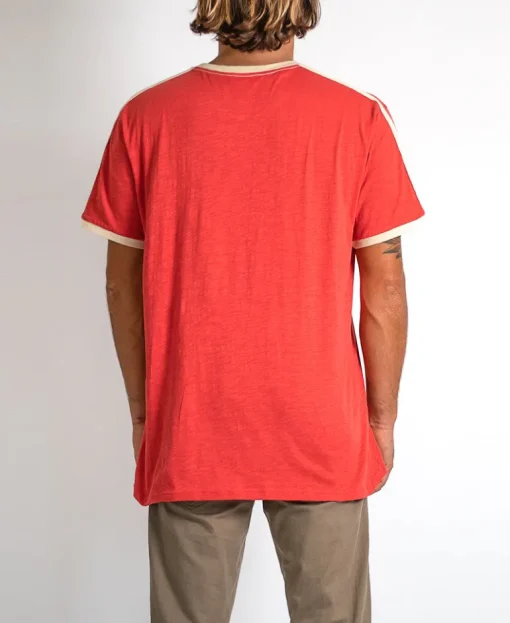 Retro Ringer Tee | Wash Red