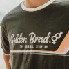 Retro Ringer Tee Shirt | Wash Black – Golden Breed Australia