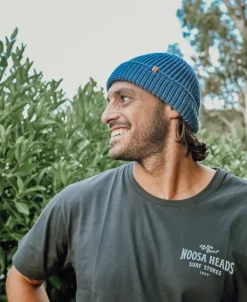 Rib Wool Beanie | Blue