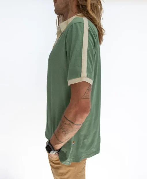 Ringer Polo | Leaf Green