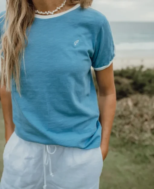 Ringer Tee | Azure