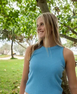 Ronnie Rib Tank | Azure