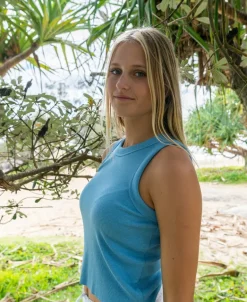Ronnie Rib Tank | Azure