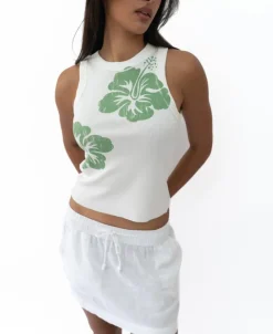 Rosa Hibiscus Tank | Moss