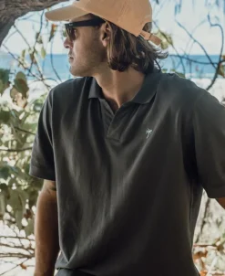 Rover Pique Polo | Wash Black