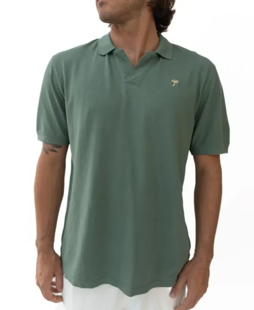 Rover Pique Polo | Wash Khaki
