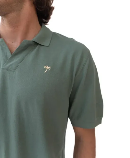 Rover Pique Polo | Wash Khaki