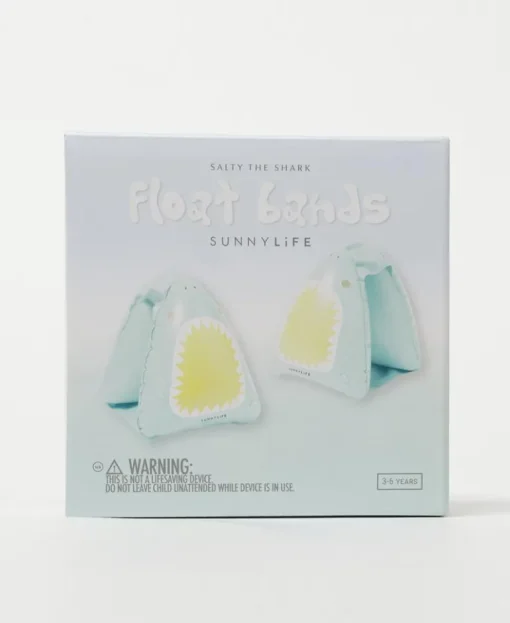 Salty the Shark Float Bands | Aqua